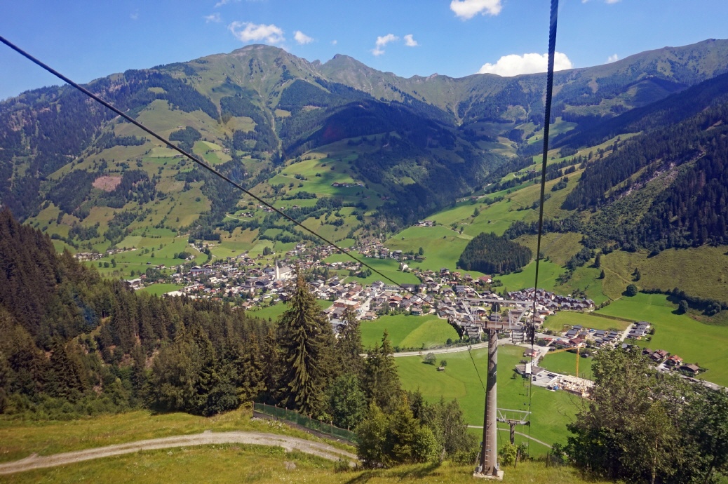 Rauris von Hochalmbahn gesehen